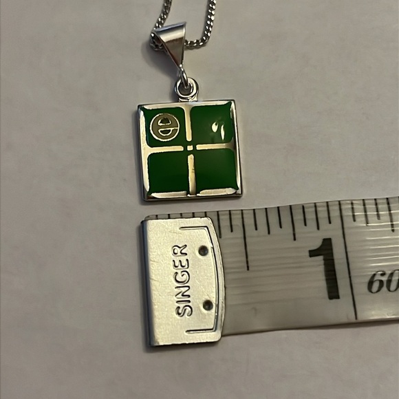 Sterling Silver Vintage Edina Logo Charm / Pendant - Kinney - Picture 6 of 7